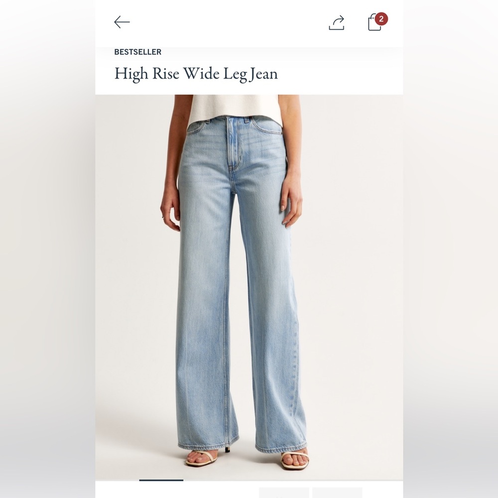 Abercombie High Rise Wide Leg NWT